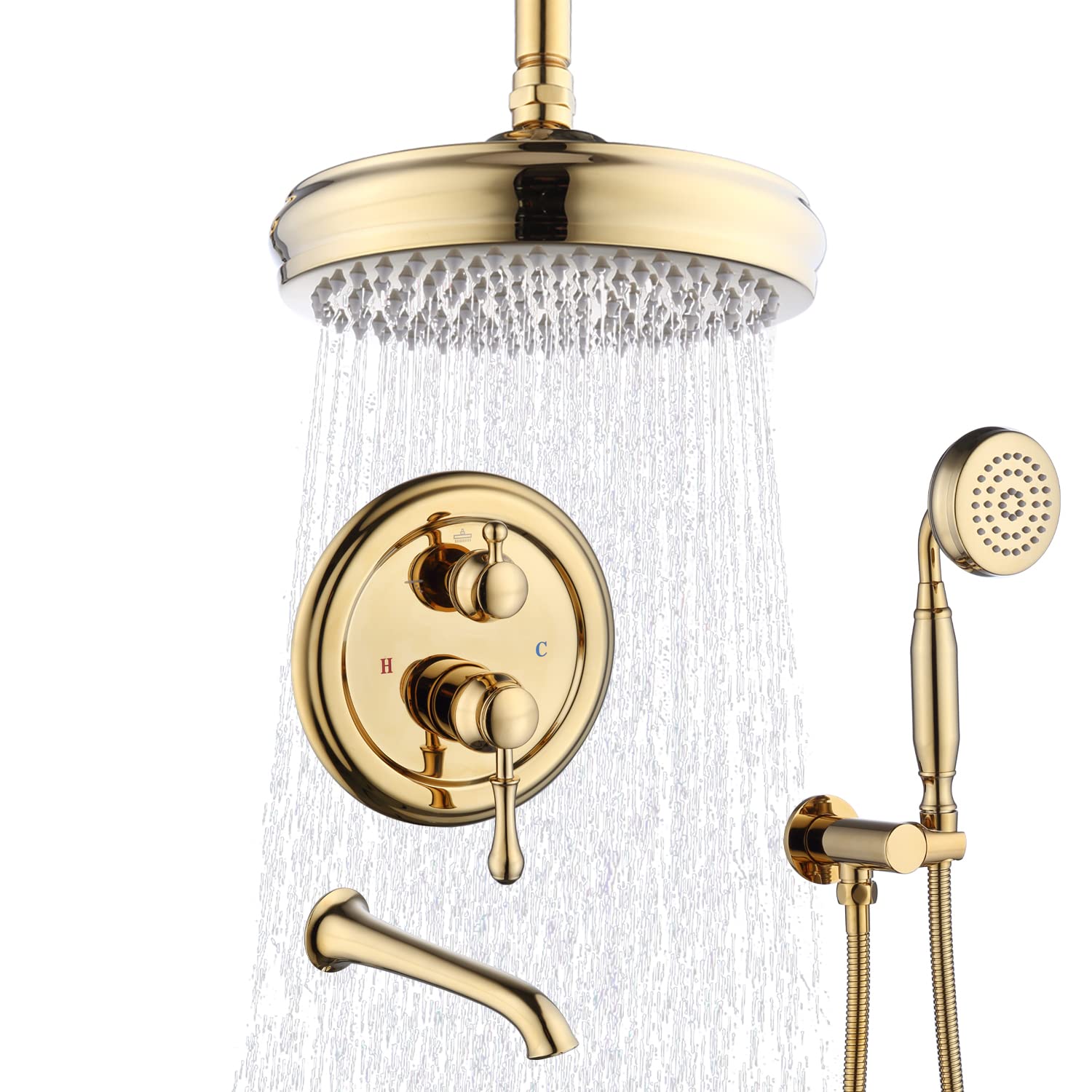 Enga Antique Bathtub Shower System - 8