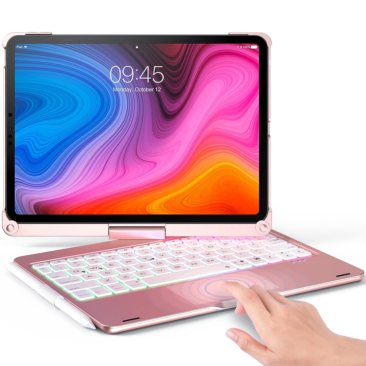 360° Rotatable Backlit Keyboard Case for iPad Pro 11