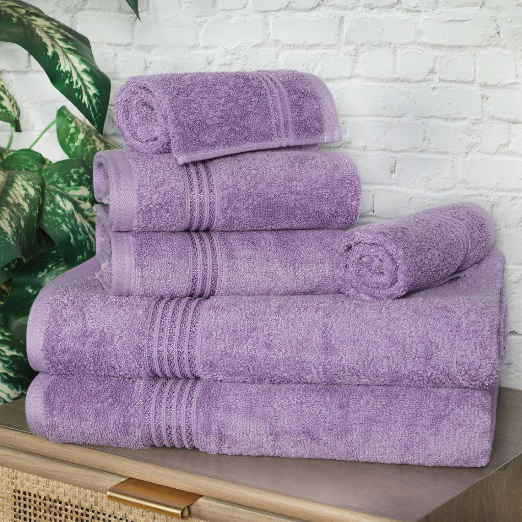 Premium 6-Piece Egyptian Cotton Towel Set - Ultra Soft, Highly Absorbent Bath Towels for Spa, Hotel & Luxury Home Use