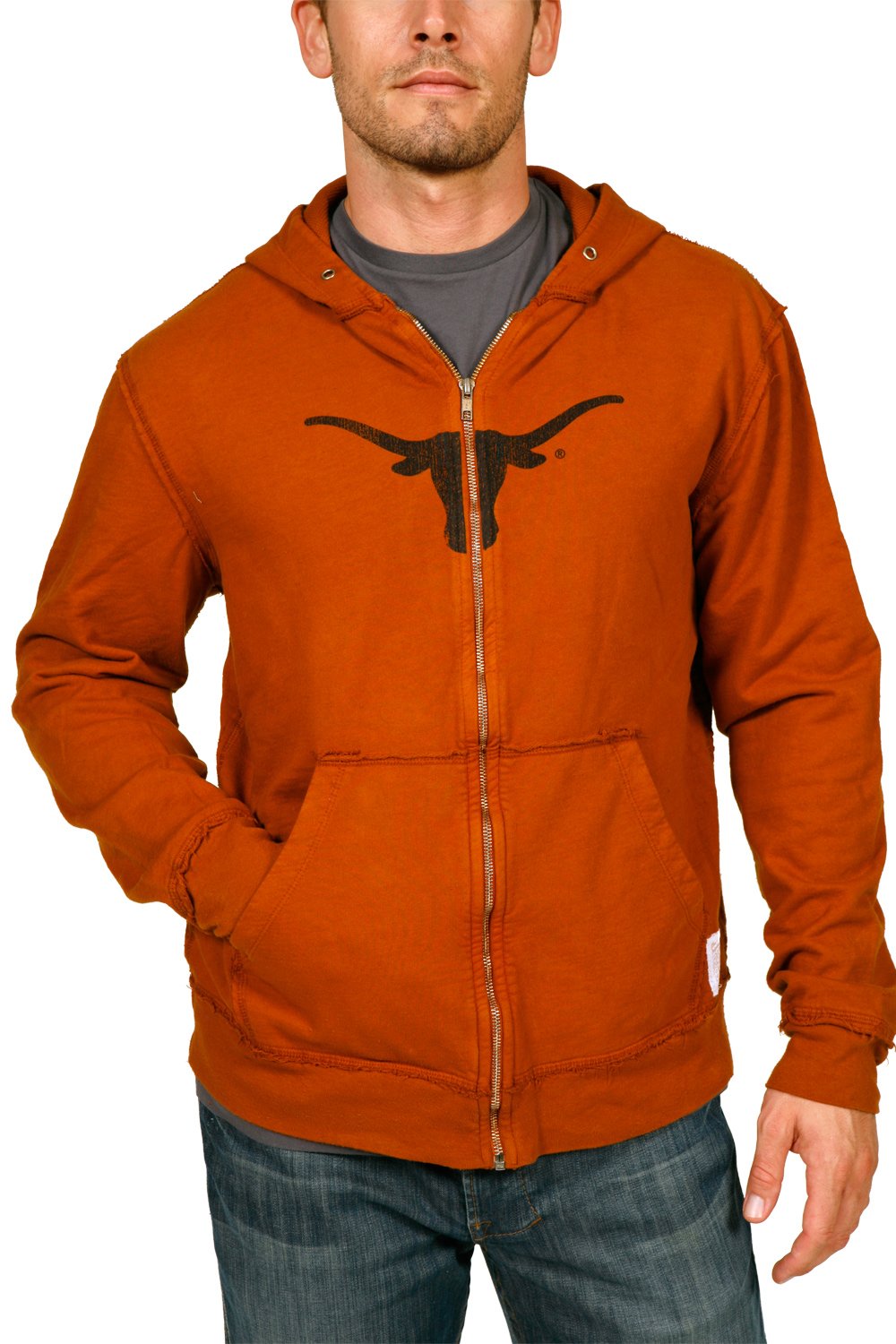 Texas Longhorns NCAA Men's Zip Hoodie - Comfortable & Stylish College Fan Apparel for Game Day & Casual Wear
