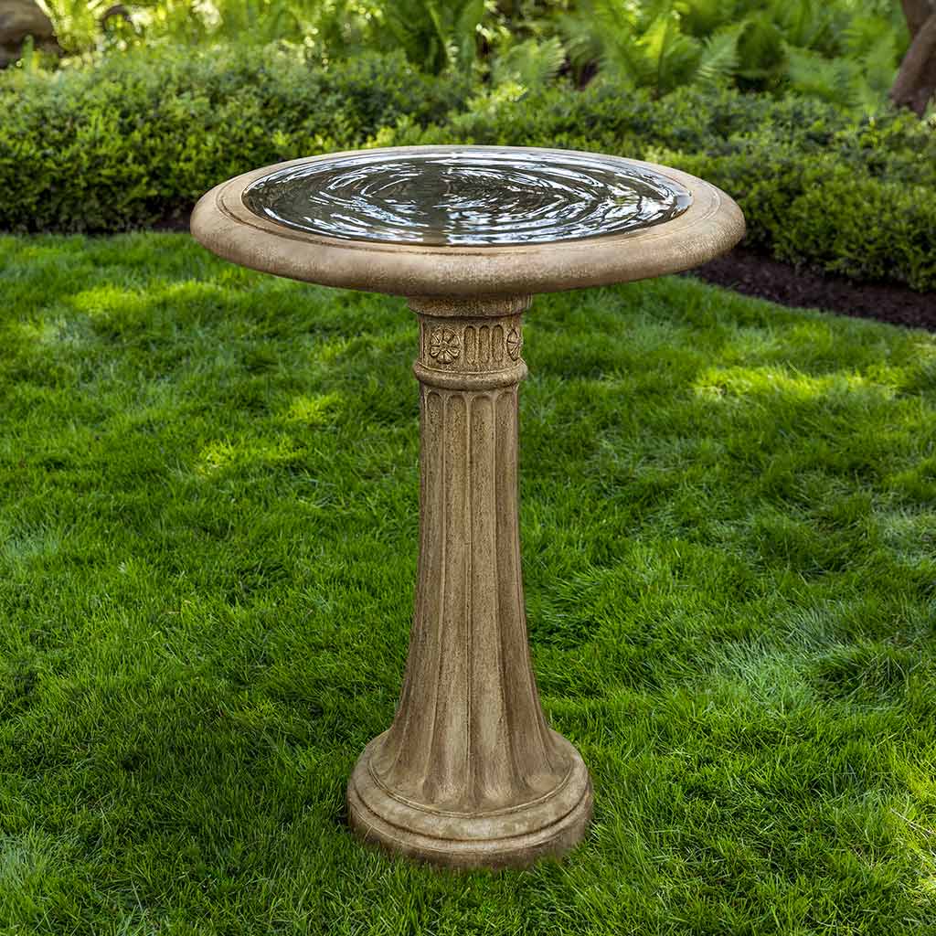 Campania International Chestnut Hill Birdbath - Elegant Outdoor Garden Decor for Birds | Perfect for Backyard, Patio & Garden Decoration