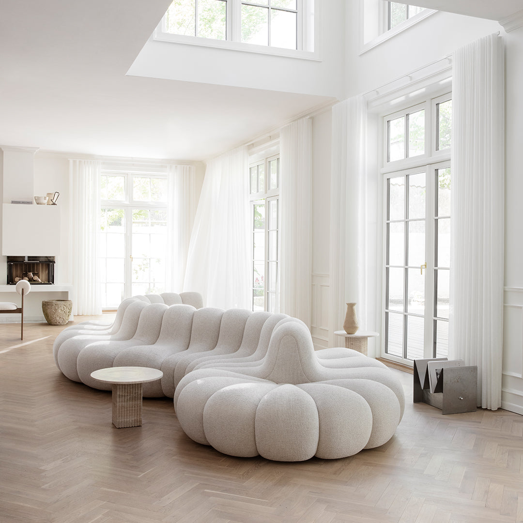 Modular Sofa Set with Upholstered Side Sections - Jagger Dining Collection | Perfect for Living Room, Lounge & Entertainment Spaces