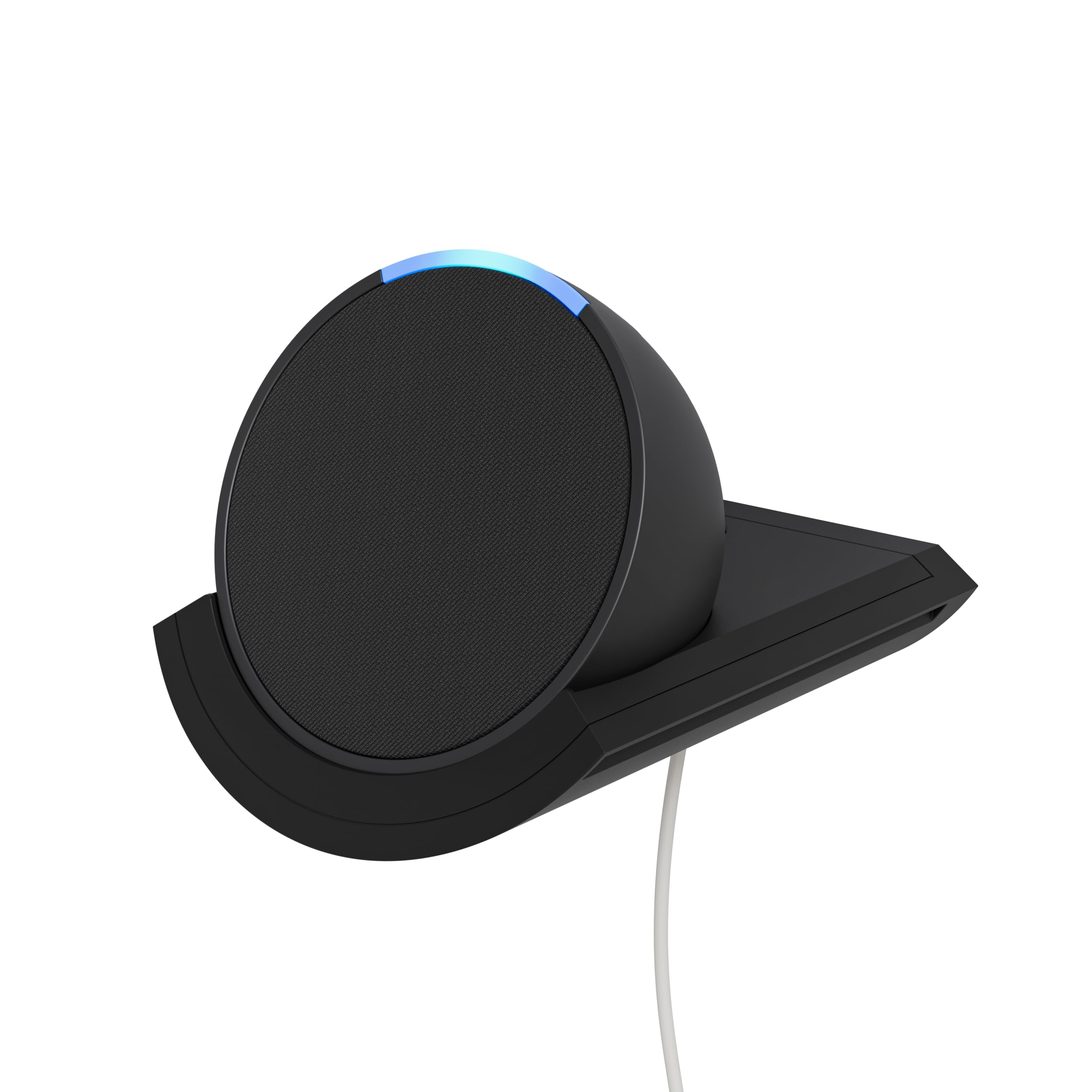 Echo Pop Smart Speaker Bundle with Wall Mount - Charcoal | Alexa Voice Control, Compact Design | Perfect for Bedroom, Kitchen & Home Office
