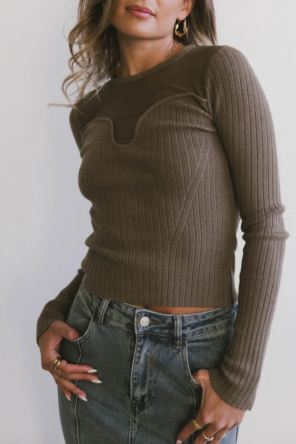 Stylish Olive Alder Sweater for Women - Cozy Knit Pullover for Fall & Winter - Perfect for Casual Outfits & Layering