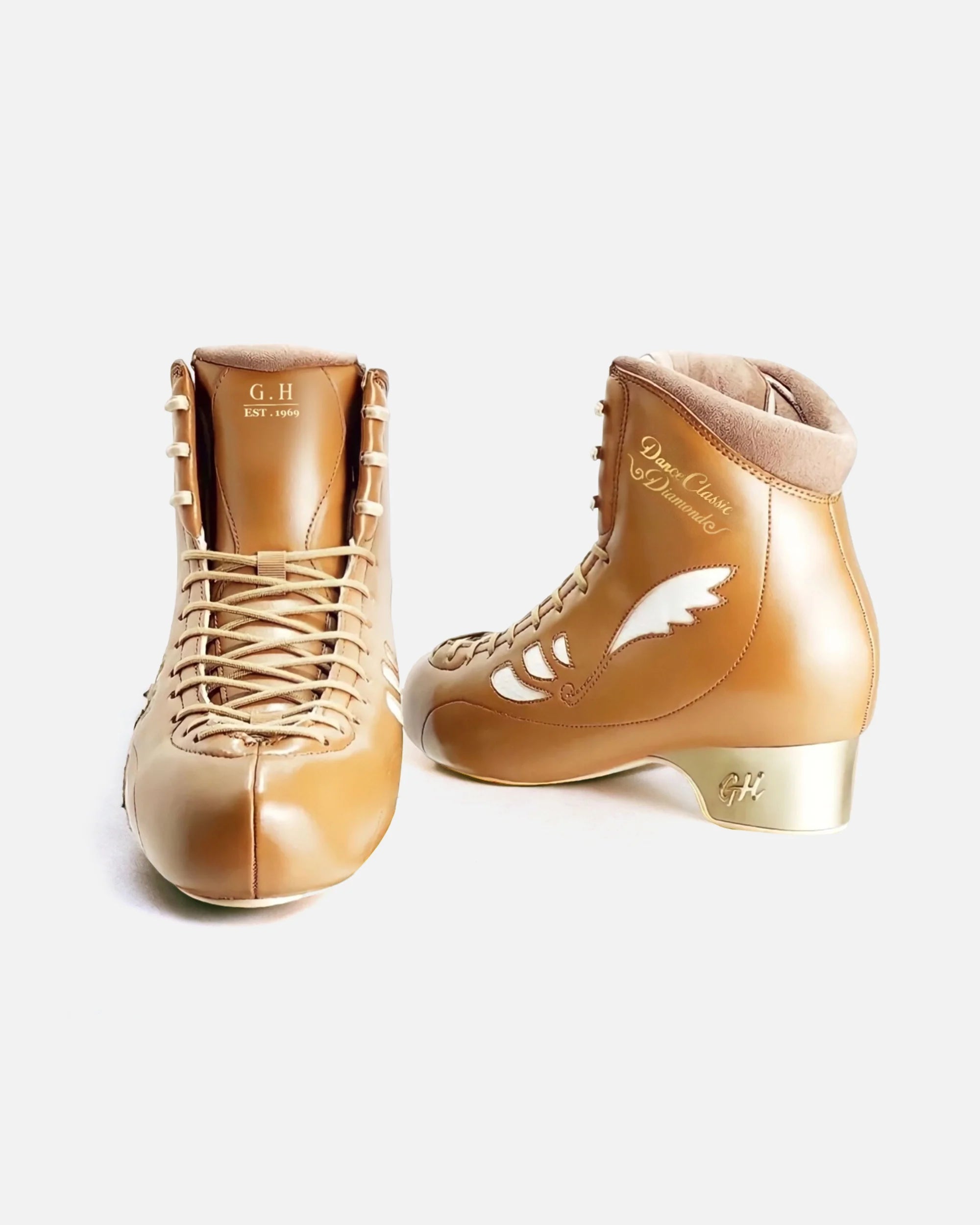 GH Dance Classic Diamond Quad Roller Skates for Women - Premium Boots Only for Artistic Skating, Roller Derby & Indoor Rink Use