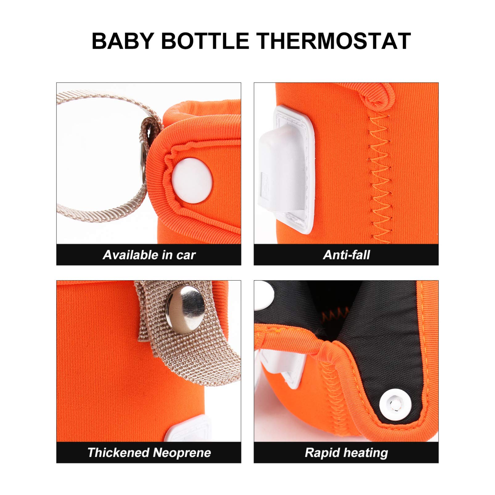 Portable USB Electric Baby Bottle Warmer - Travel Milk Bottle Heater Bag for On-the-Go Parents | Perfect for Car, Office & Outdoor Use