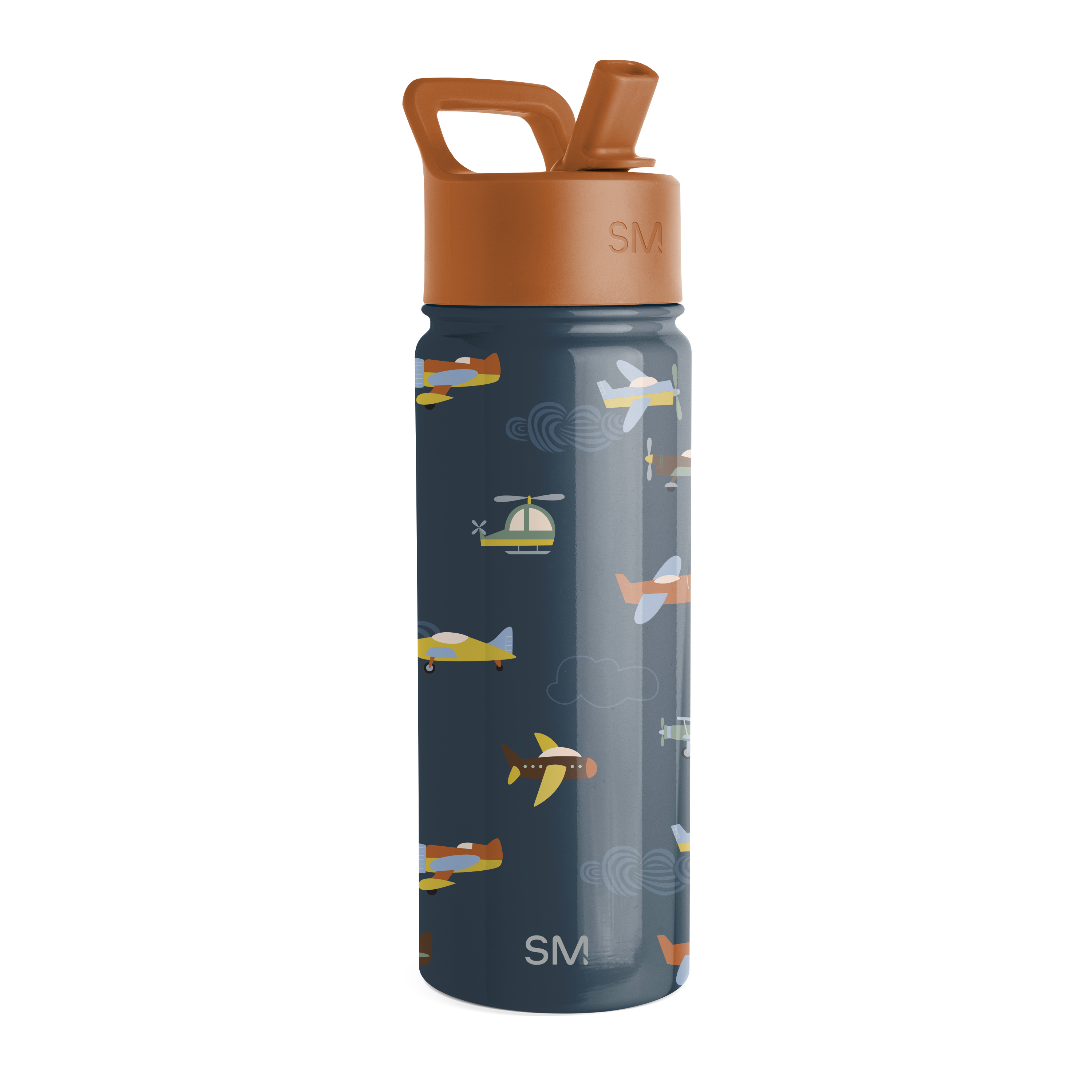 Summit Kids Water Bottle with Straw Lid - BPA Free, Leak Proof, 12oz Insulated Stainless Steel Bottle for School, Sports & Outdoor Activities
