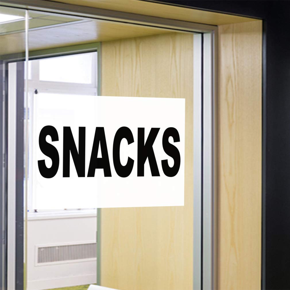 Vinyl Safety Decal Stickers for Restaurants & Food Trucks - 12x8 Inches