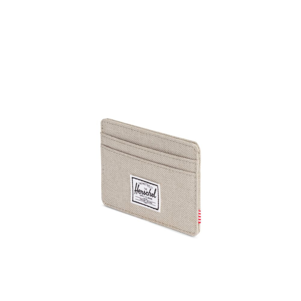 Herschel Charlie Wallet - Light Khaki Crosshatch Slim RFID Blocking Bifold Wallet for Men | Perfect for Everyday Carry, Travel & Business Use