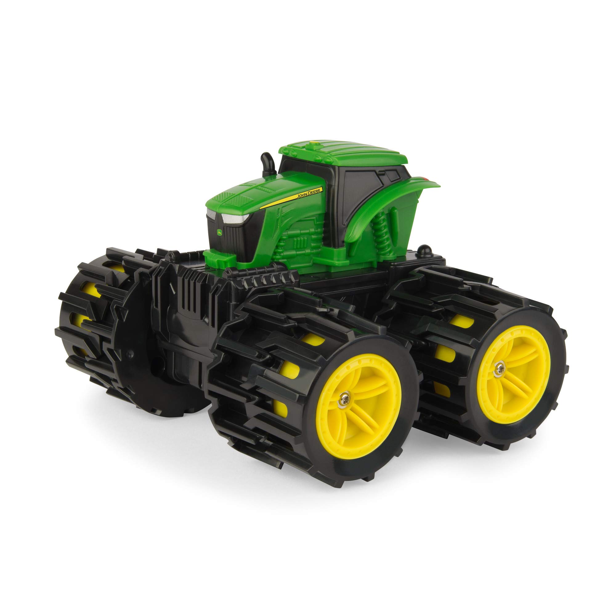 John Deere Mini Mega Wheels Toy Tractor - Multicolor (Tomy 46711) - Perfect for Kids Playtime, Farm-Themed Parties & Collectors