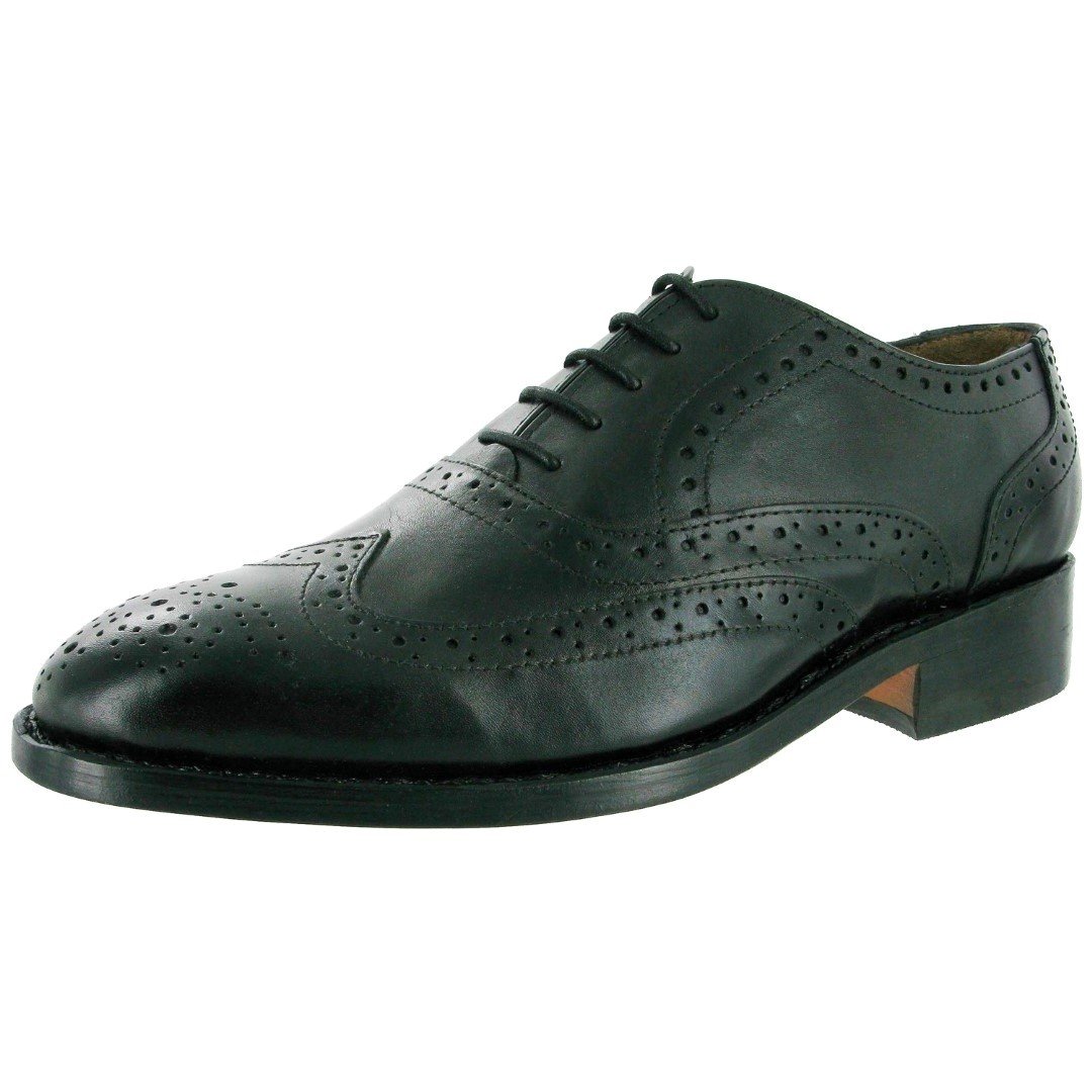 Amblers Ben Leather Soled Dress Shoes for Men - Classic Oxford Style Formal Shoes for Business, Office & Wedding Occasions