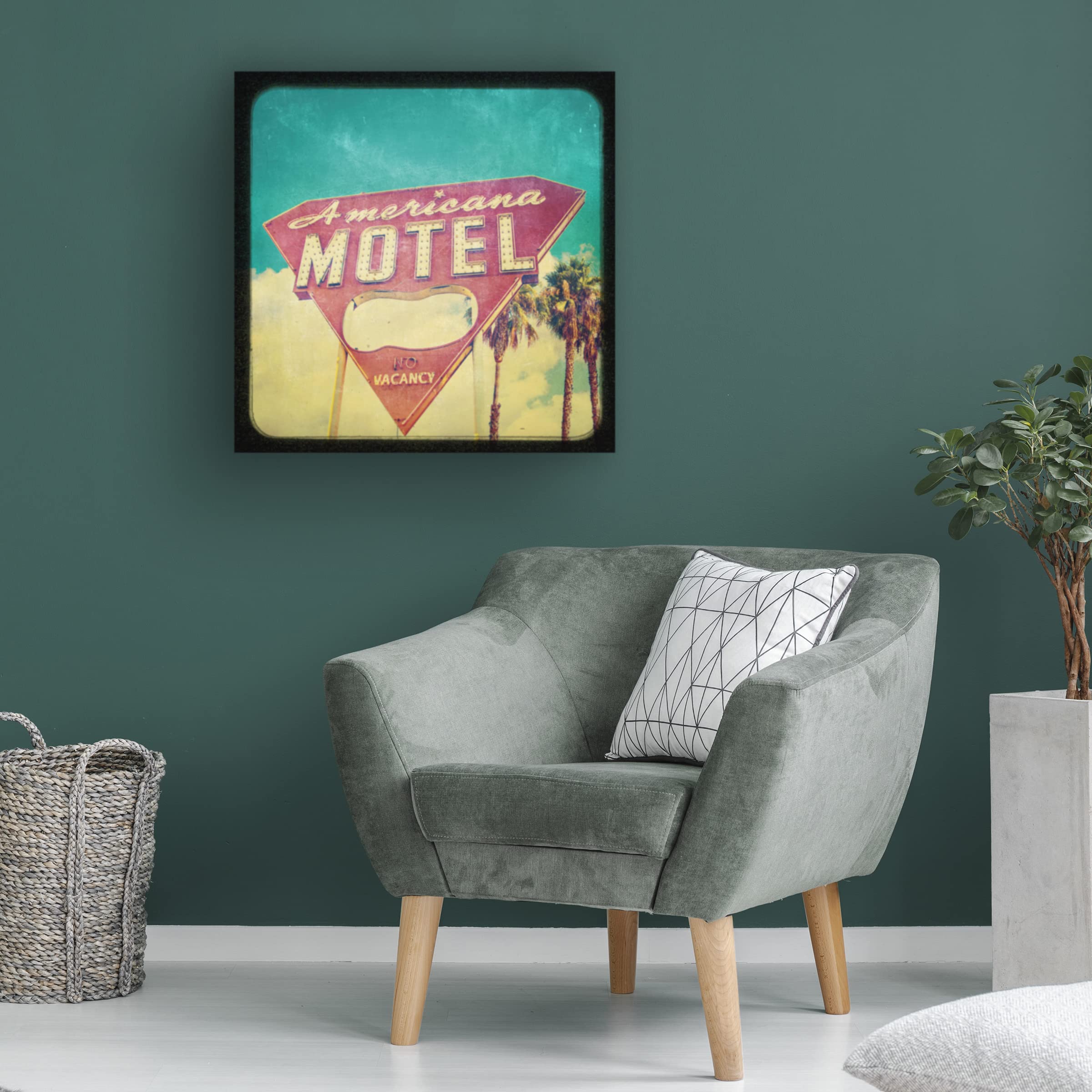 Thomas Brown 'Frames of Travel VII' Canvas Wall Art Print - Premium Framed Travel Landscape Painting for Living Room, Bedroom & Office Decor