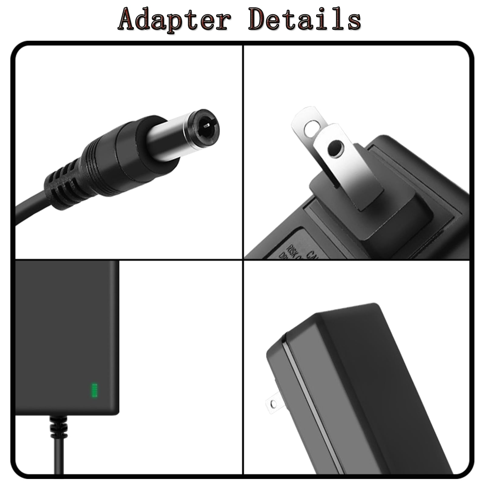 16.8V 1A Massage Gun Power Adapter Replacement for Taotronics TT-PCA004, Homech HM-PCA004, Wattne W1 W2, Cryotex, ABOX - Universal Charger Cable for Deep Tissue Massagers - Perfect for Home, Gym & Travel Use
