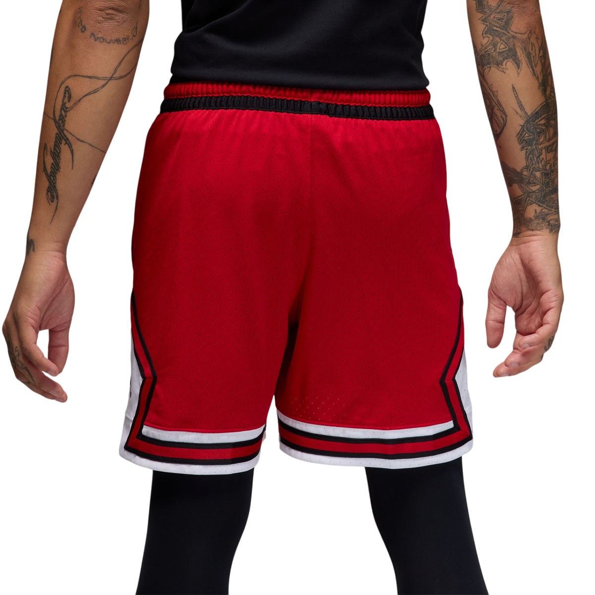 Dri-Fit Diamond Shorts for Men & Women - Breathable Quick-Dry Athletic Shorts in Red, White, Black - Perfect for Running, Gym Workouts & Summer Sports
