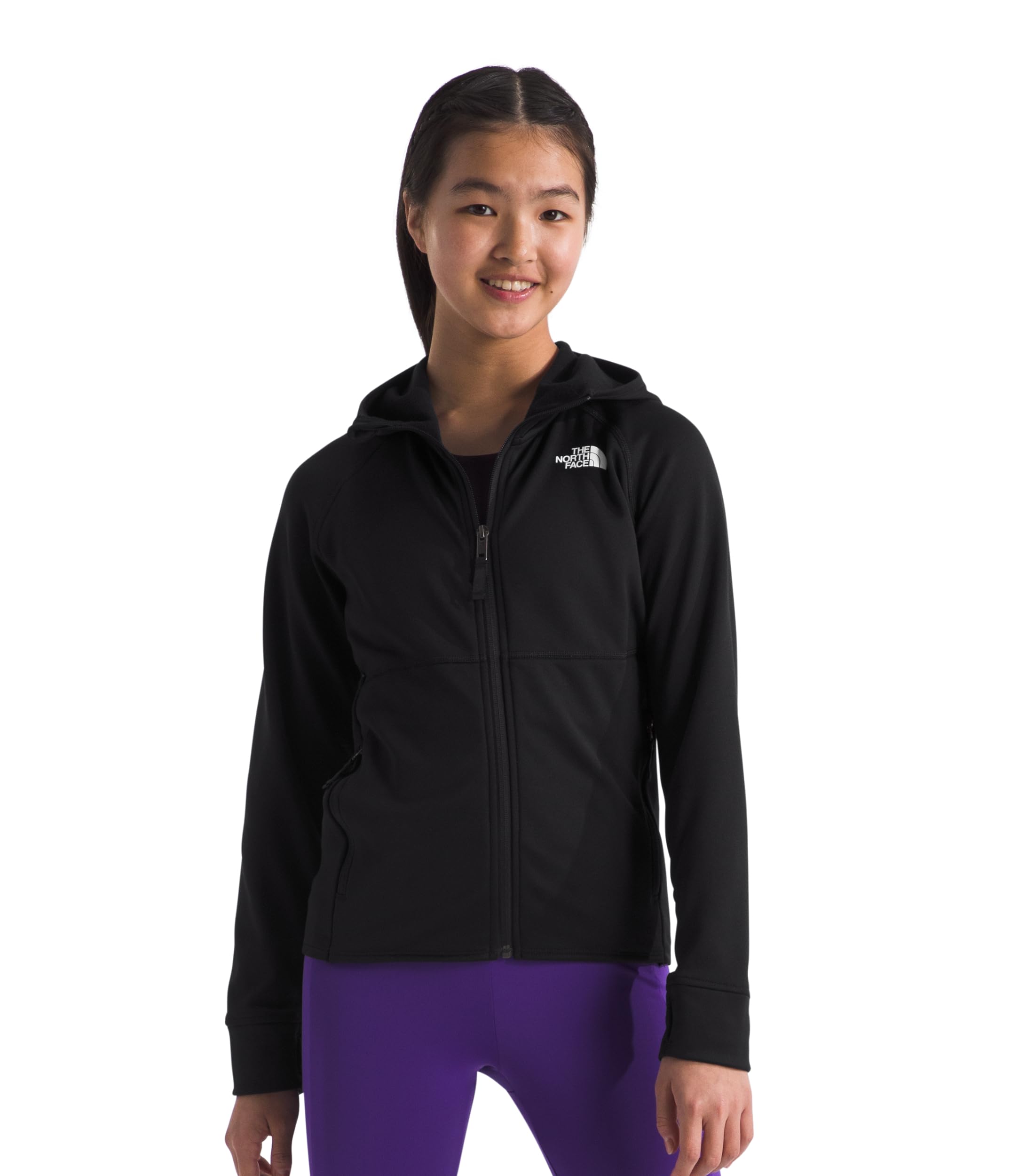 THE NORTH FACE Teen Canyonlands Full Zip Hoodie for Boys & Girls - Lightweight Fleece Jacket for Hiking, Camping & Outdoor Activities