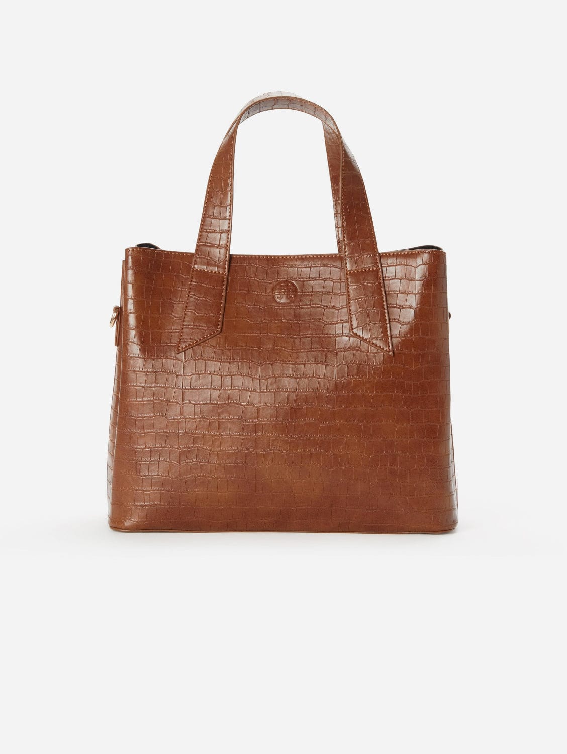 Ariana Vegan Leather Shoulder Tote Bag for Women | Cruelty-Free Croc Embossed Handbag | Multiple Colors | Perfect for Work, Travel & Everyday Use