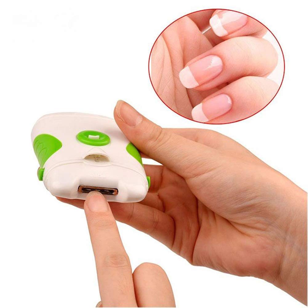 Electric Nail Trimmer and File 2-in-1 - Safe Professional Manicure Pedicure Tool for Fingernails & Toenails - Effortless Nail Care for Men & Women - Perfect for Home Use, Travel, and Salon Treatments