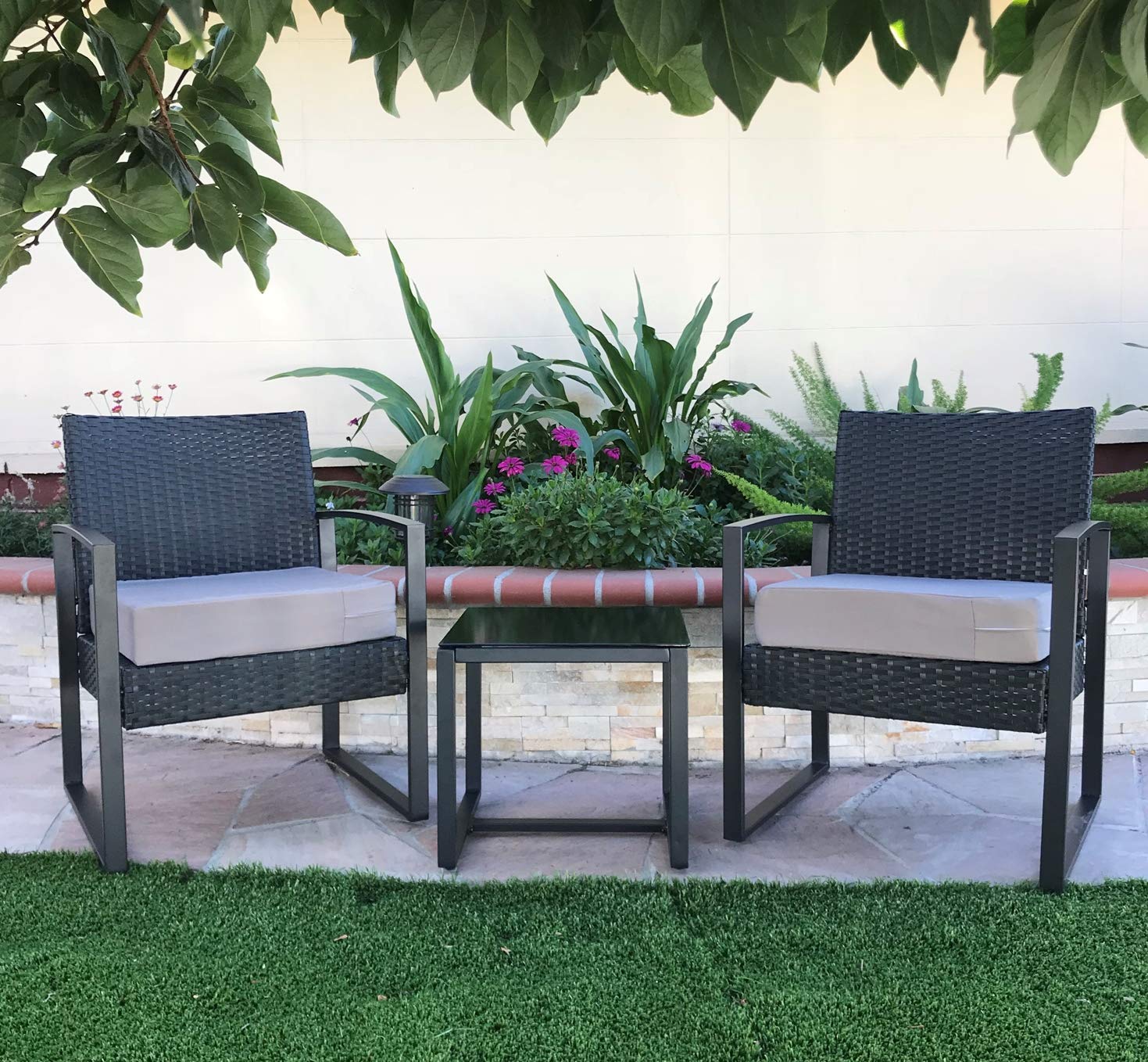 Timeless Taupe Outdoor Waterproof Patio Chair Cushion Covers (22