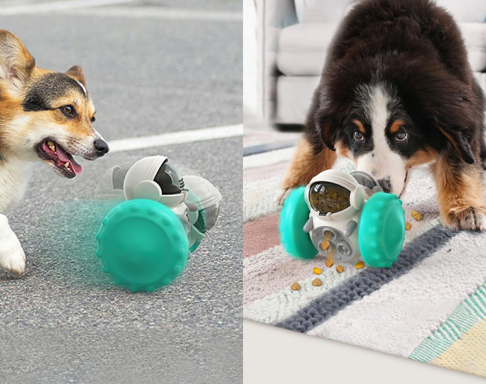 Interactive Dog Toy for Treat Dispensing - Blue, Durable Chew-Resistant Design for Small & Large Dogs - Perfect for Training, Boredom Relief & Mental Stimulation
