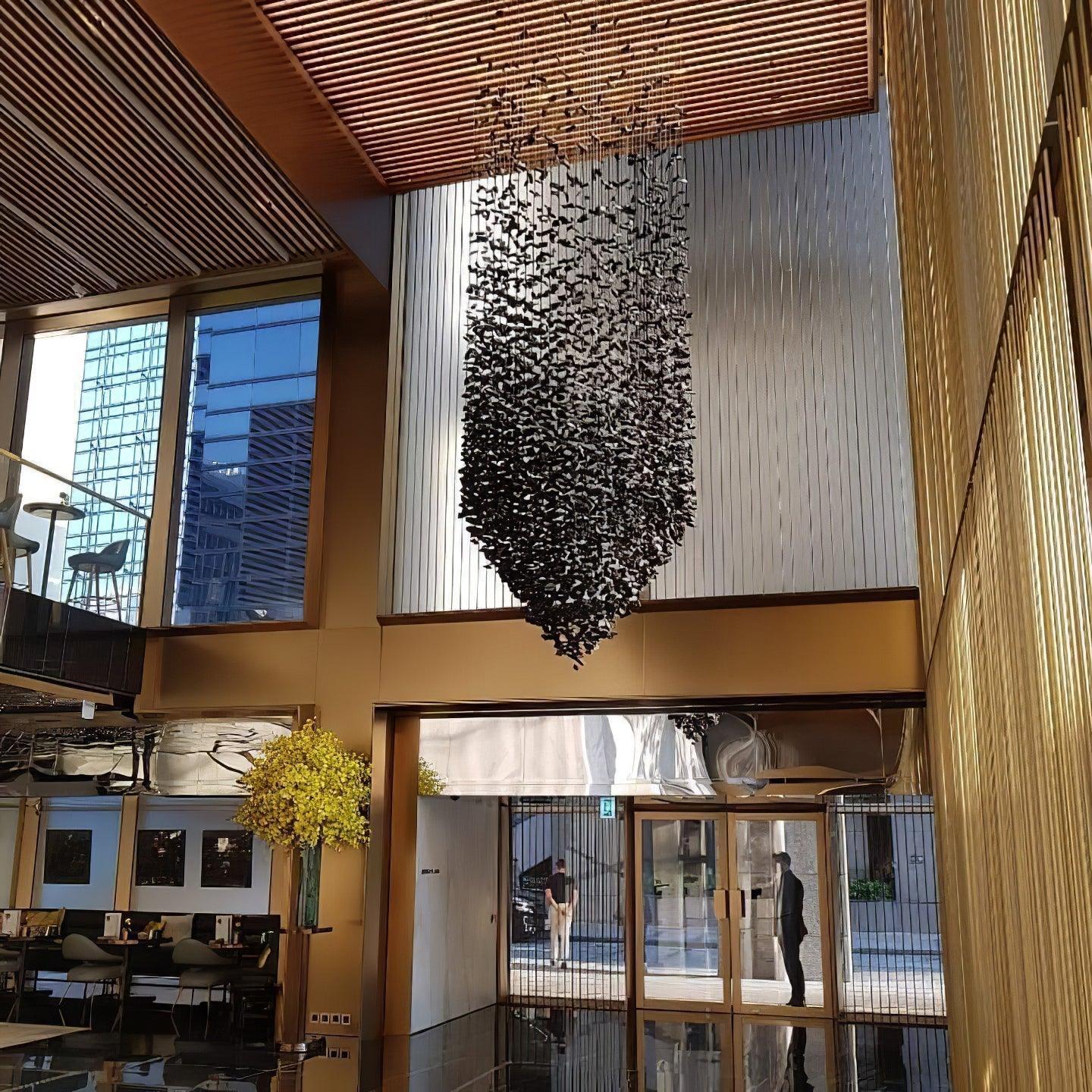 Elegant Charcoal Black Chandeliers for Dining Room & Living Room - Modern G to L Size Ceiling Lighting Fixtures for Home Decor