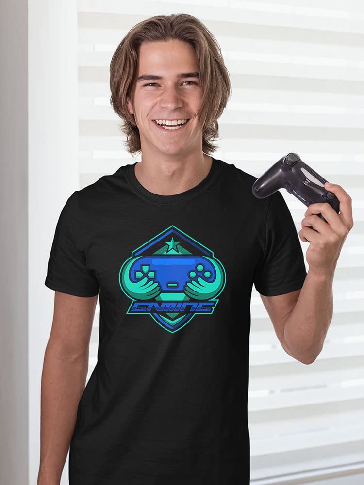 Premium Gaming Controller Icon Clipart T-Shirt for Men - Perfect for Gamers, Esports Enthusiasts & Casual Wear