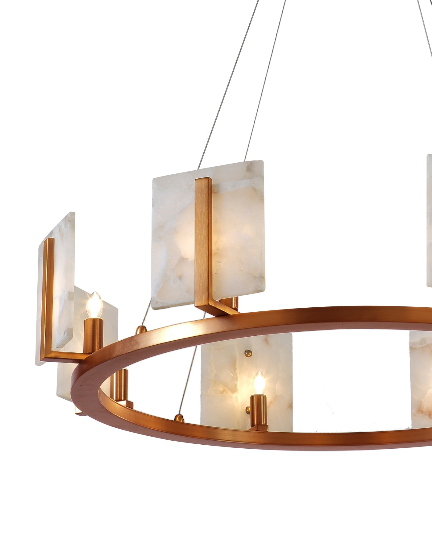 Large Halo Chandelier - Modern Crystal Ceiling Light Fixture for Dining Room, Living Room & Bedroom | Elegant Lighting for Home Decor & Wedding Events