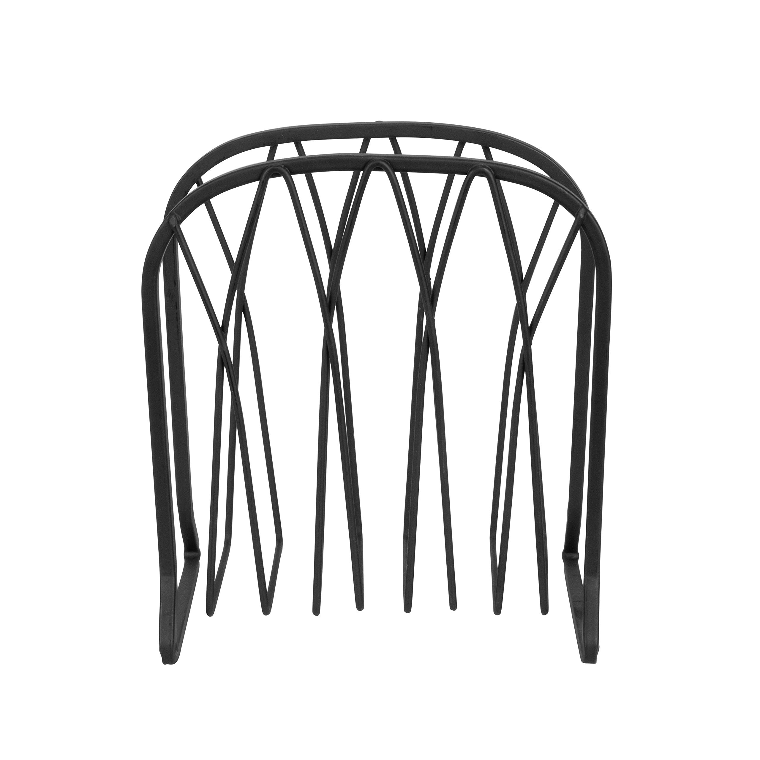 Spectrum Diversified Vertical Twist Napkin Dispenser - Stylish Black Upright Holder for Kitchen Tables, Countertops & Dining Décor, Perfect for Home and Restaurant Use