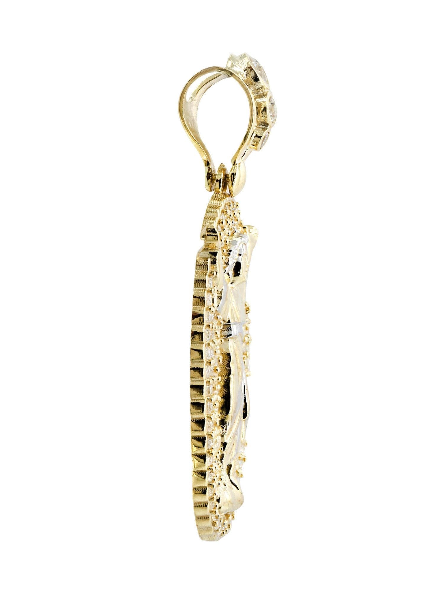 10K Gold Baby Jesus Pendant Necklace - 9.5 Grams Religious Jewelry for Baptism, First Communion & Christmas Gifts