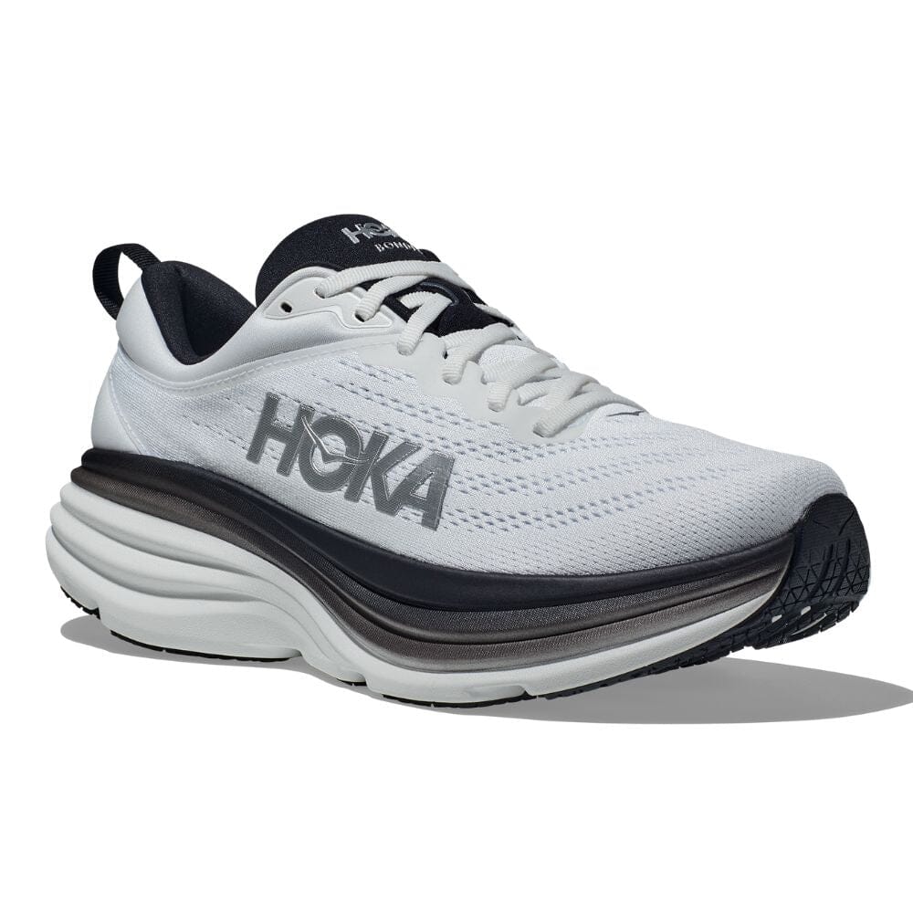Hoka Men's Bondi 8 Running Shoes - Lightweight Cushioned Sneakers for Marathon, Jogging & Walking - Breathable Mesh Upper with Maximum Support & Comfort
