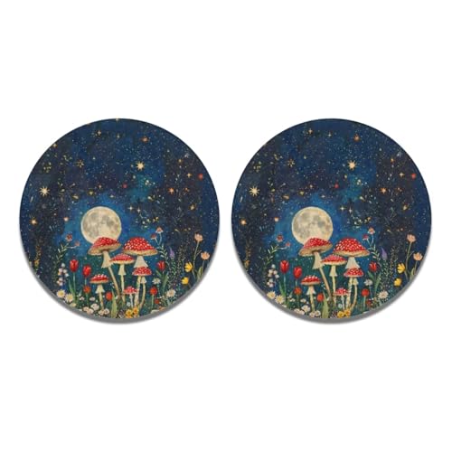 Red Mushroom Moon Star