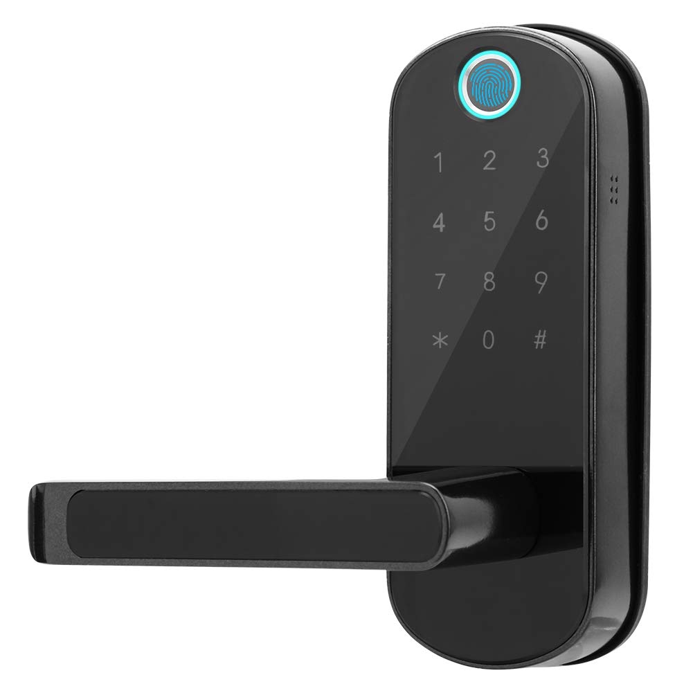 Smart Fingerprint Door Lock - 5-in-1 Biometric Digital Lock with Touchscreen, APP Remote Control, Password, Card & Key Entry for Home Security | Ideal for Apartments, Villas & Smart Homes