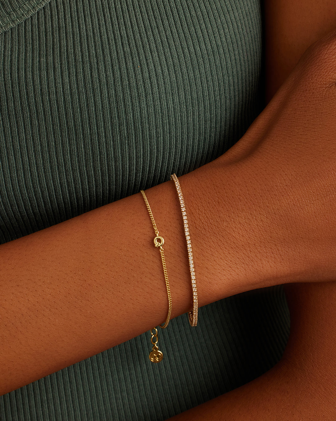 Wilder Mini Alphabet Bracelet - Personalized Initial Letter Bracelet for Women & Girls - Trendy Stackable Jewelry for Everyday Wear & Gifts