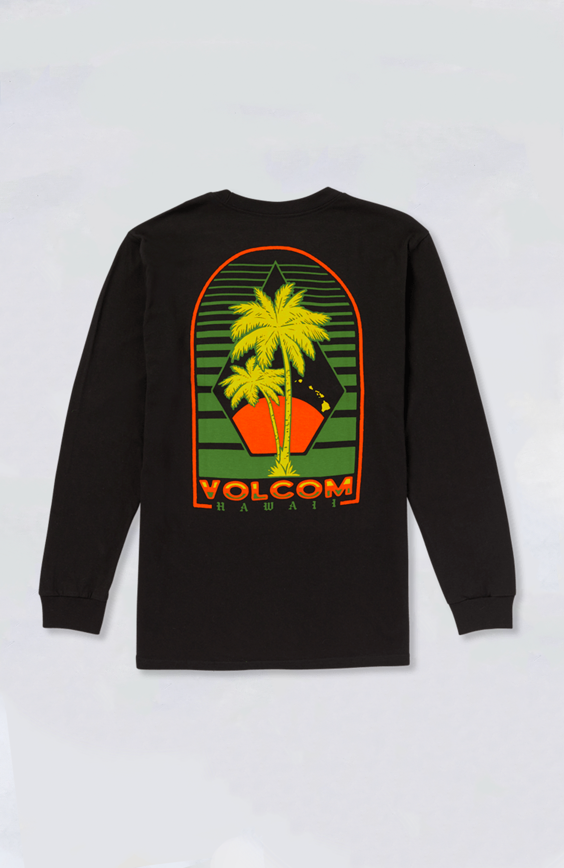 Volcom Palm Rocks Long Sleeve T-Shirt for Men - Comfortable Casual Wear for Surfing, Skateboarding & Outdoor Activities