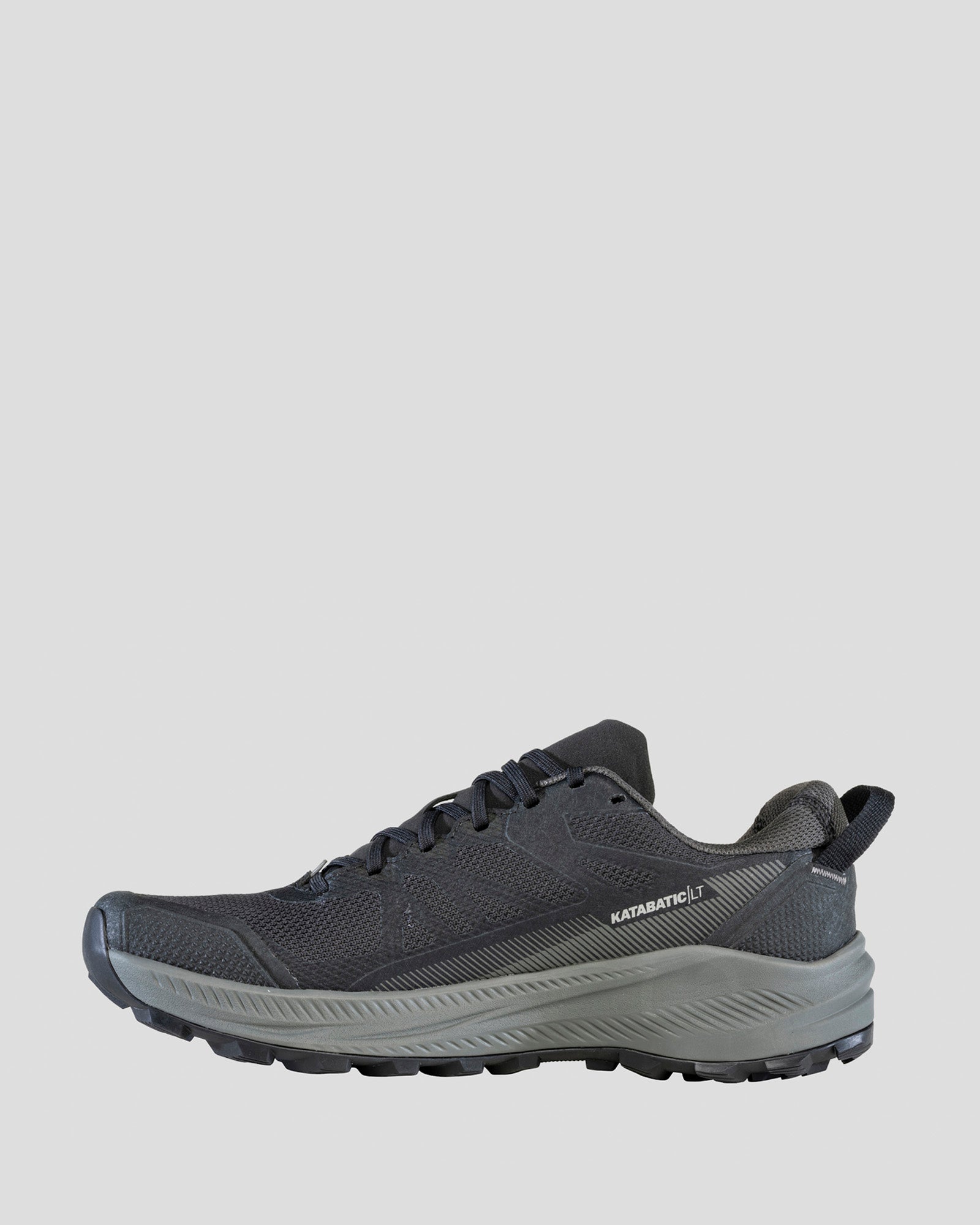 Oboz Katabatic LT Low GTX Wide Men's Hiking Shoes - Black Sea | Waterproof & Lightweight for Outdoor Adventures