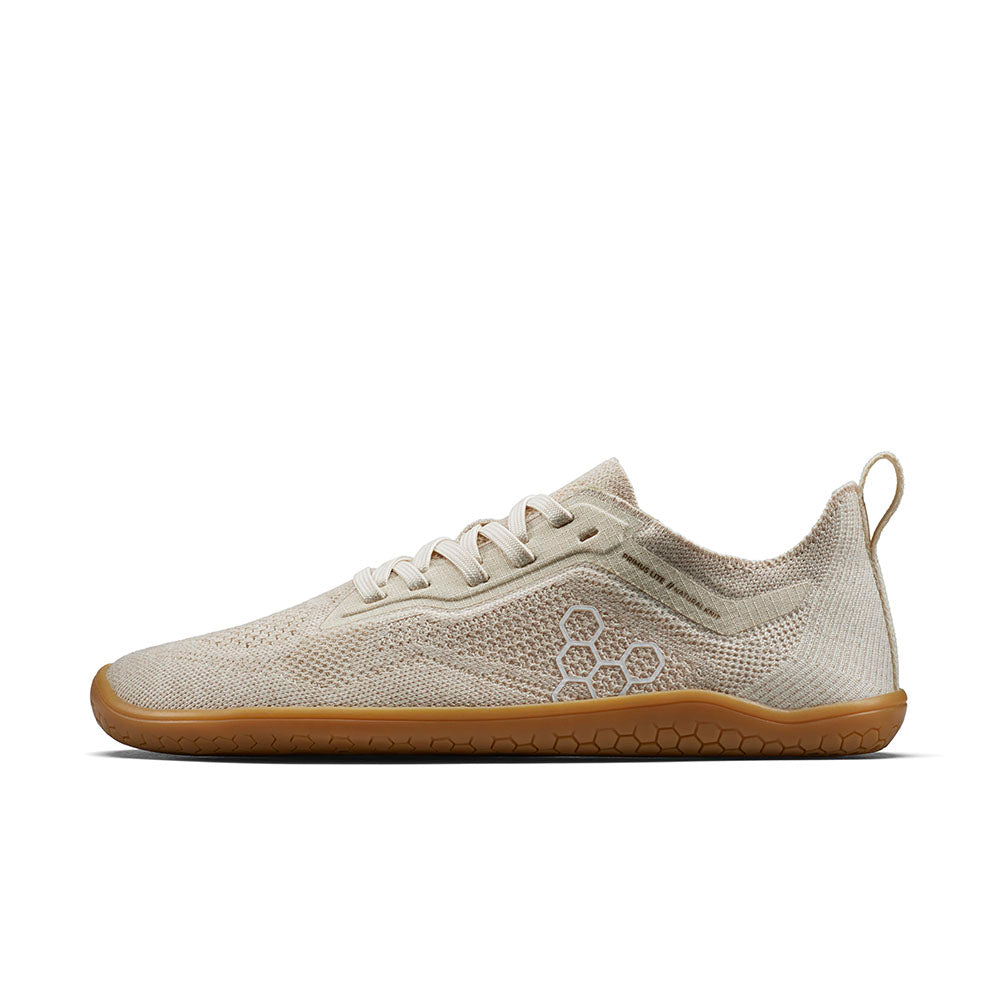 Vivobarefoot Women's Primus Lite Knit Natural - Barefoot Shoes for Women | Lightweight & Flexible Minimalist Footwear | Perfect for Running, Yoga & Everyday Wear