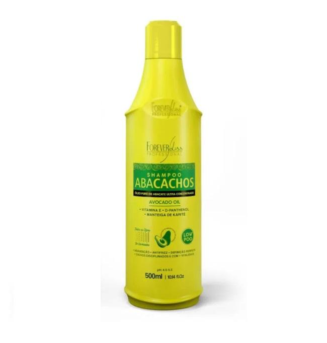 Forever Liss Abacachos Avocado Oil Curly Hair Shampoo - 500ml Deep Hydration for Frizz Control & Curl Definition - Perfect for Dry, Damaged & Natural Curly Hair - Salon Quality Hair Care for Women & Men