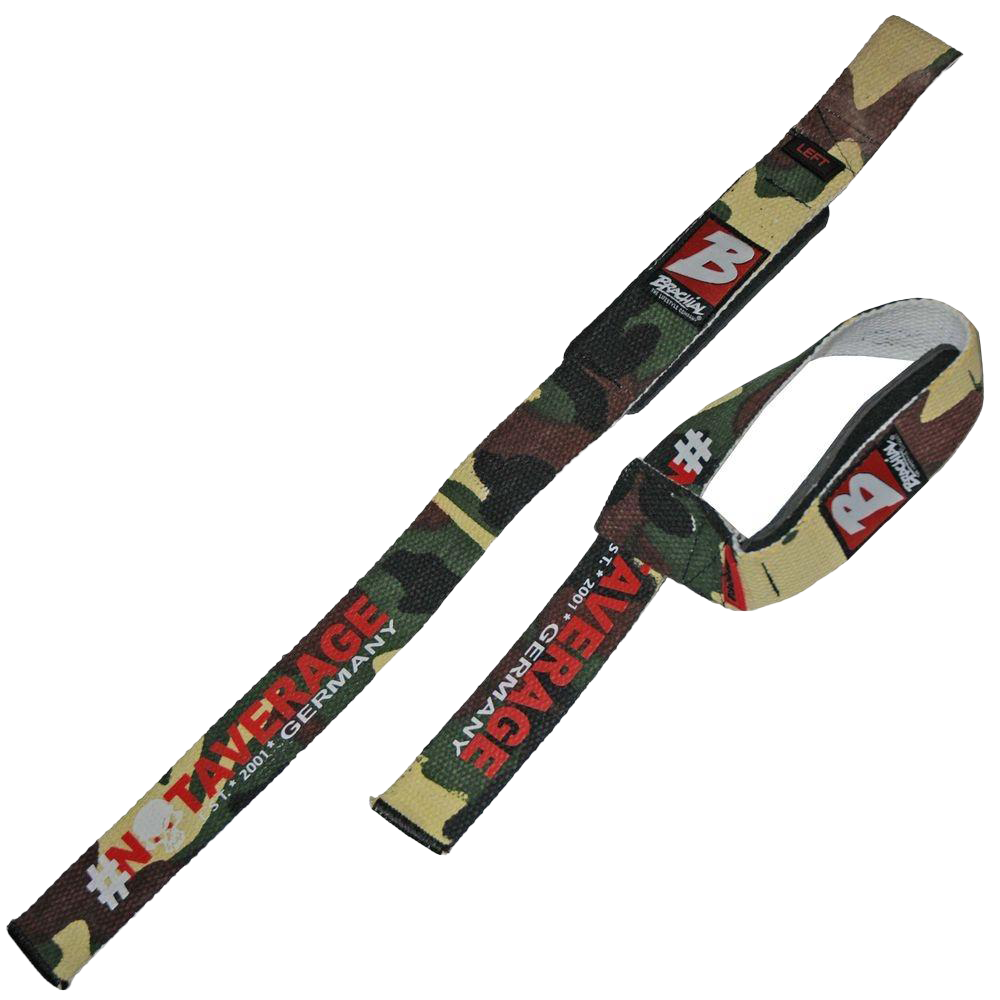 Premium Brachial Lifting Straps - Heavy Duty Camo Workout Grips for Weightlifting & Powerlifting - Gym Accessories for Strength Training & Bodybuilding