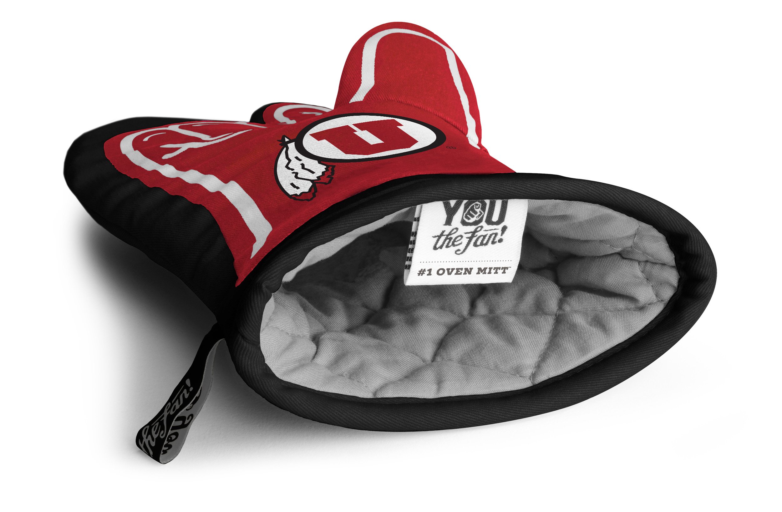 YouTheFan NCAA #1 Team Logo Oven Mitt - Heat Resistant Kitchen Glove for Baking, Grilling & Cooking - Perfect for College Football Fans & Game Day Parties