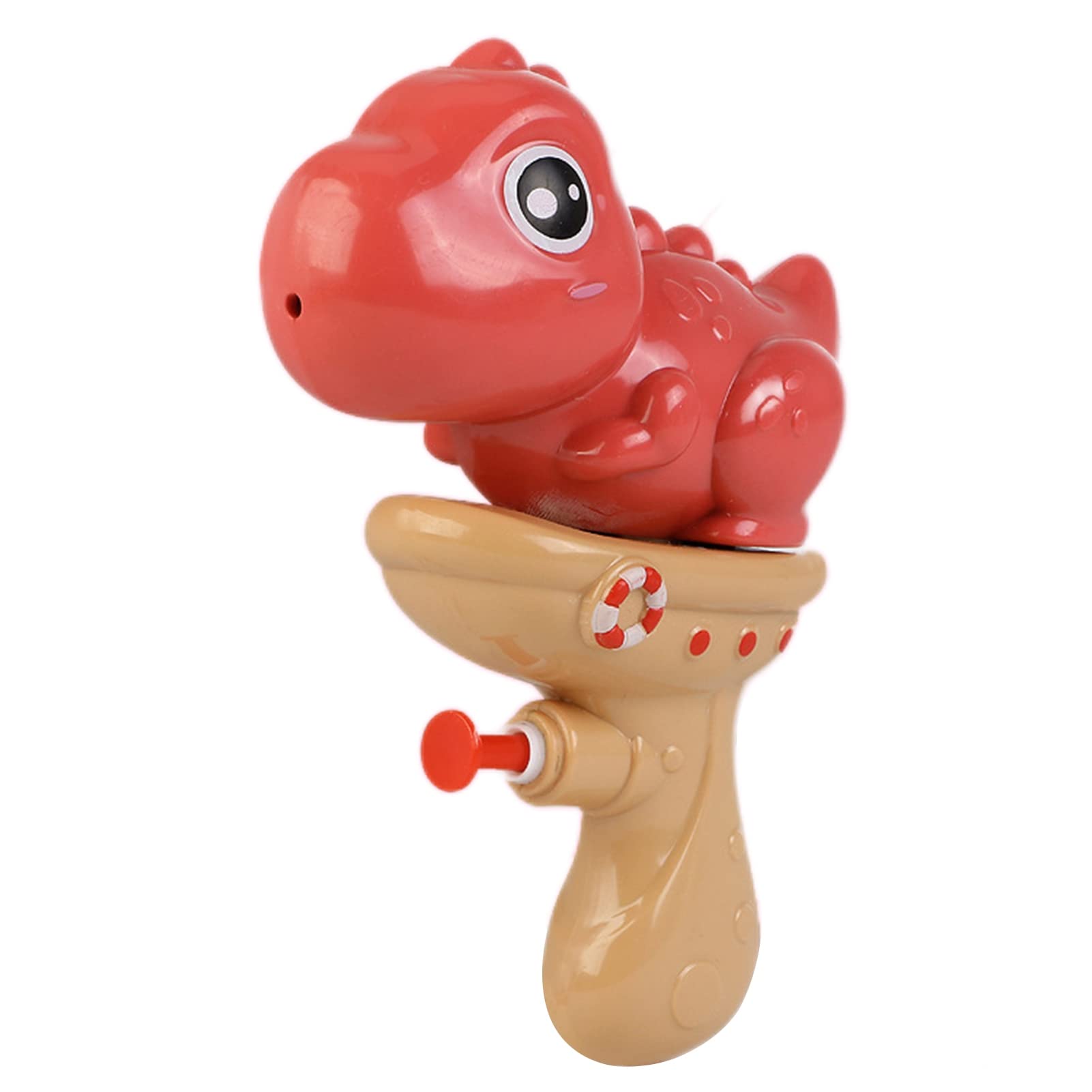 Dinosaur Water Guns for Kids - Outdoor Water Spray Toys for Summer Beach, Bath & Shower Play - Fun Press Water Guns for Pool Parties & Backyard Activities (Red)