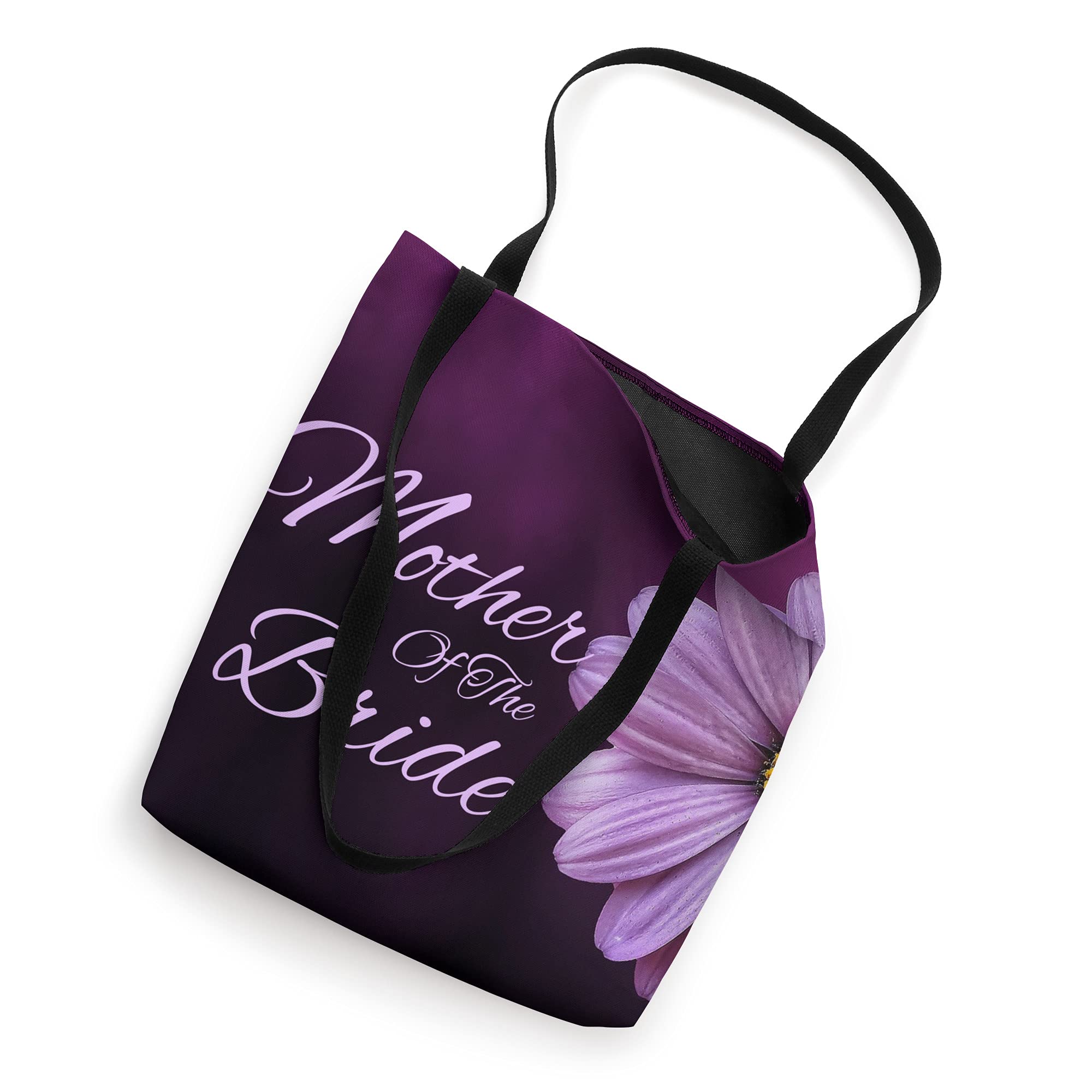 Elegant Purple Petal Flower Tote Bag for Mother of the Bride - Perfect for Weddings, Bridal Showers & Special Occasions