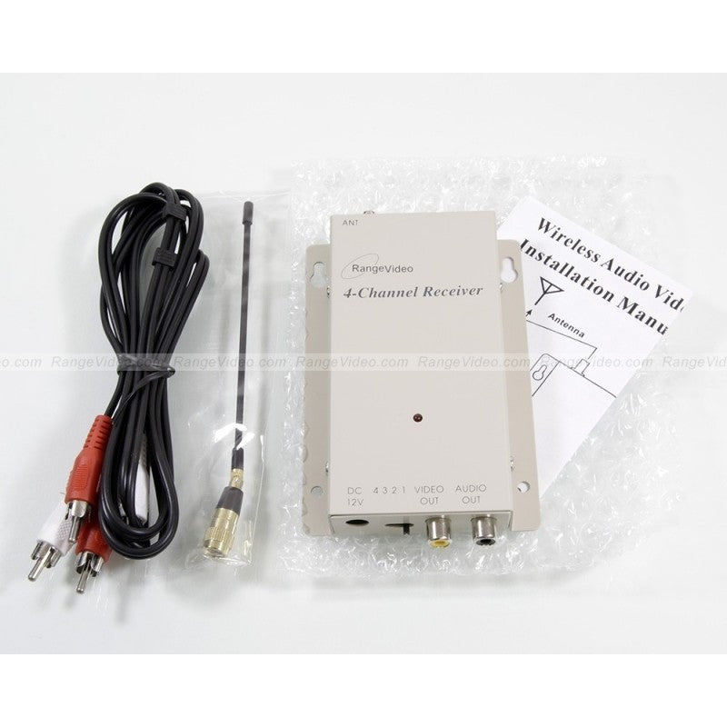 4-Channel 1.3GHz Audio/Video Receiver with Comtech RF Module - Perfect for Home Theater Systems, Surveillance Setups & Professional AV Installations