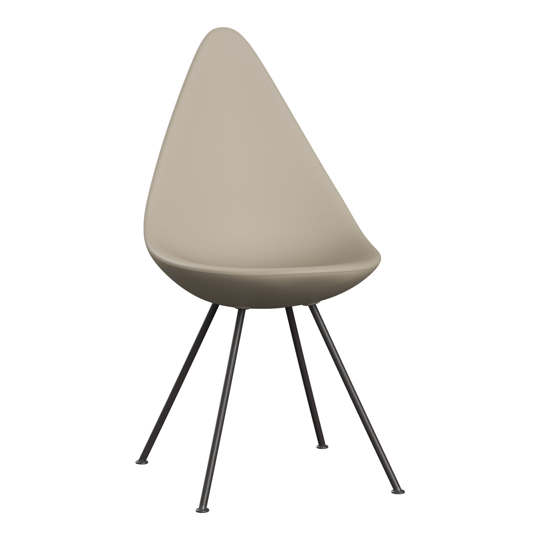 Drop Chair Plastic - Modern Lightweight Indoor/Outdoor Stackable Chair for Home, Office, and Patio Use