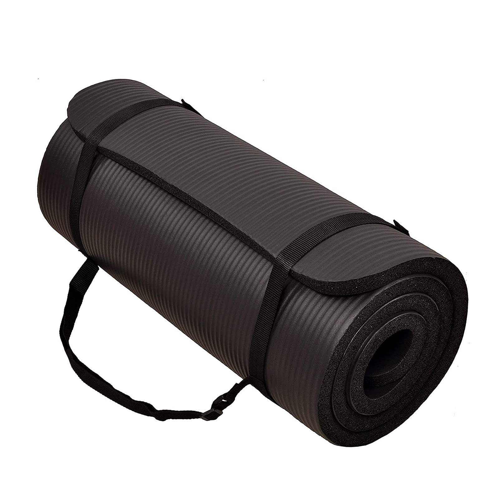 Premium Non-Slip Waterproof Yoga Mat with Carrying Strap - 1/2 Inch Thick High Density Anti-Tear Exercise Mat for Home Gym, Pilates & Hot Yoga - Ideal for Indoor Workouts, Fitness Training & Meditation Sessions