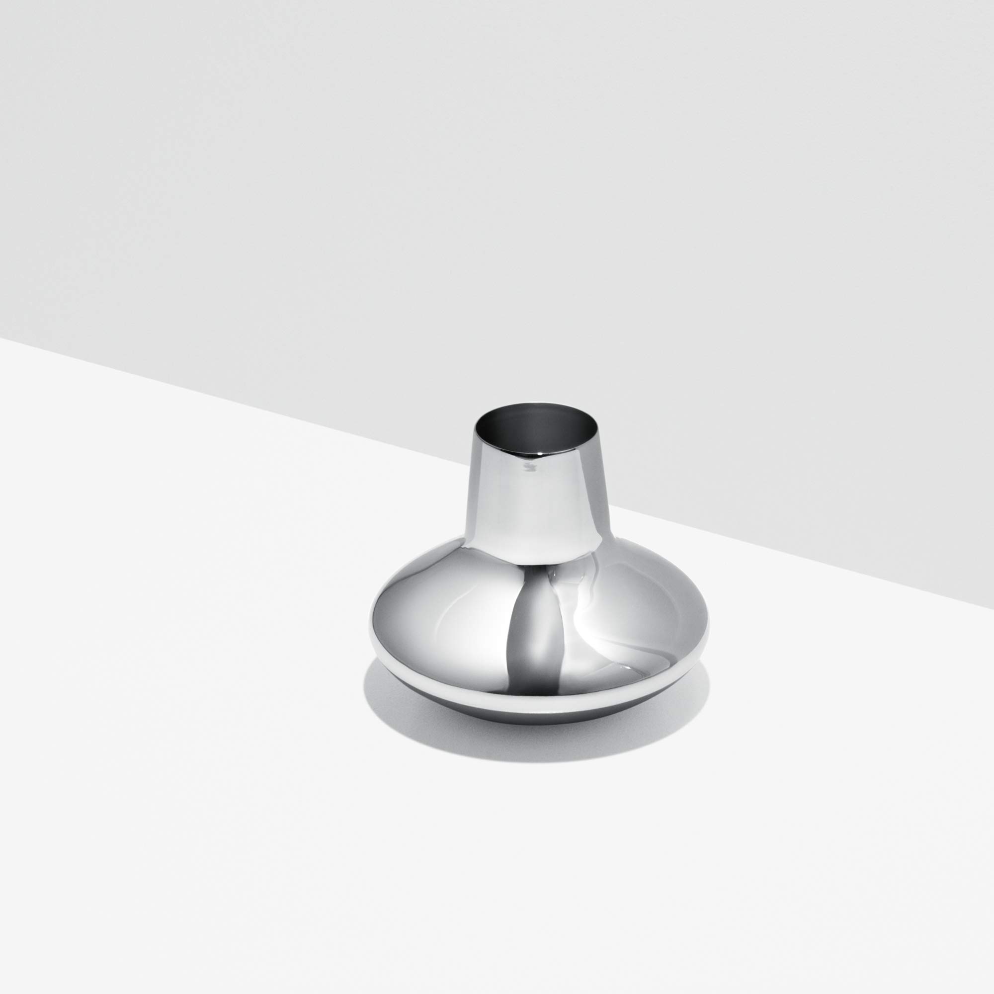 Georg Jensen Henning Koppel Medium Stainless Steel Vase - Modern Home Decor for Living Room, Office & Wedding Centerpiece