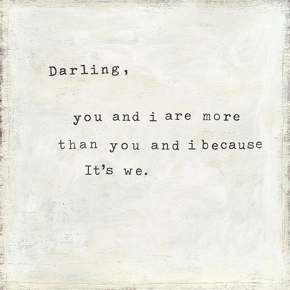 Darling You and I 23x23 Inch Wall Art Print - Perfect for Home Decor, Bedroom, Living Room & Office
