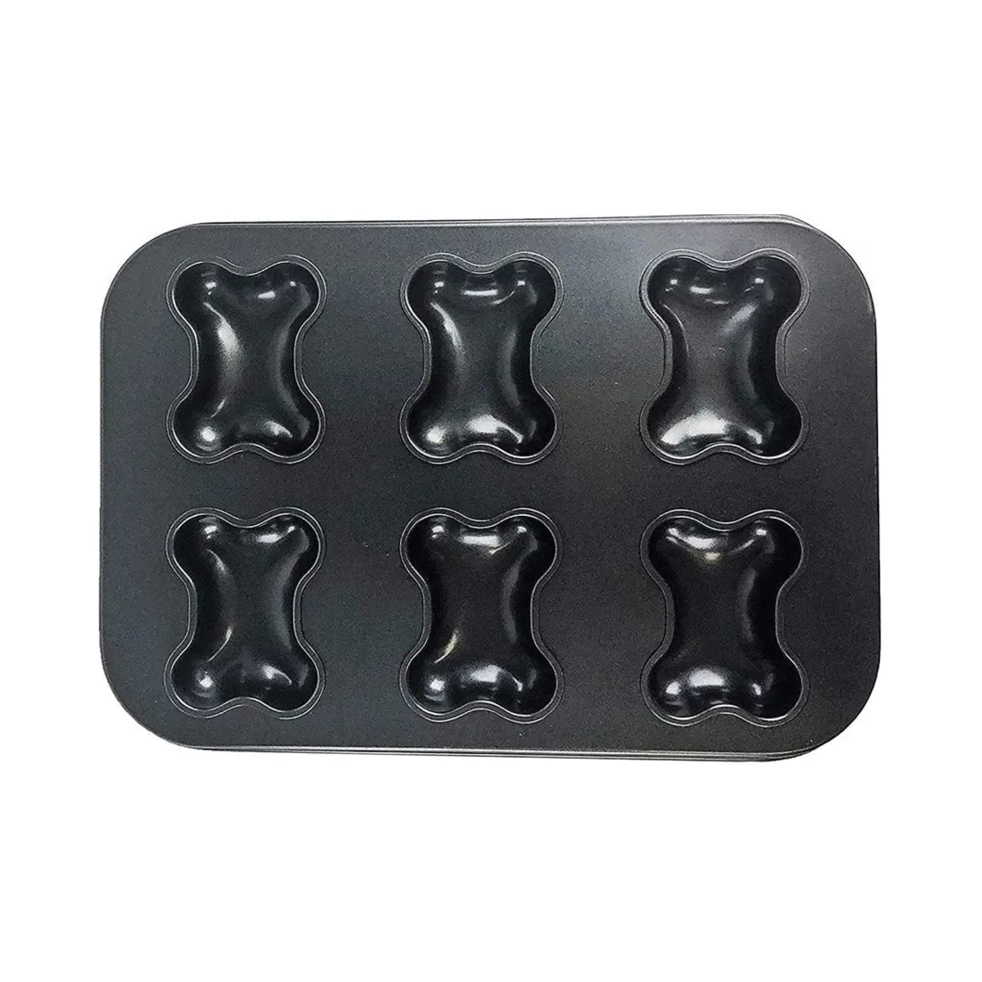 Midlee Nonstick Bone-Shaped Cupcake Pan - Perfect for Halloween, Dog-Themed Parties & Baking Fun Treats