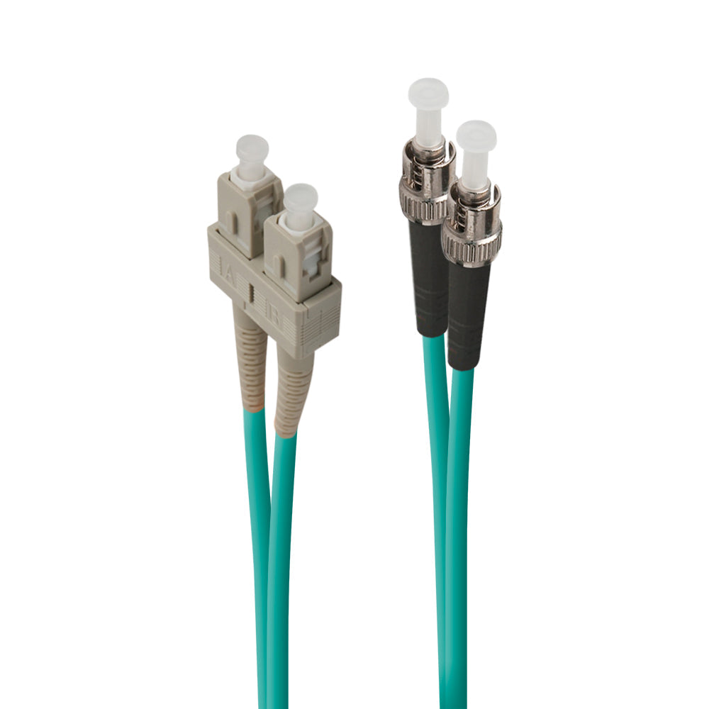 ST SC 10G Multimode Duplex LSZH Fiber Optic Cable 50/125 OM3 - High-Speed Data Transmission for Data Centers, Server Rooms & Network Installations