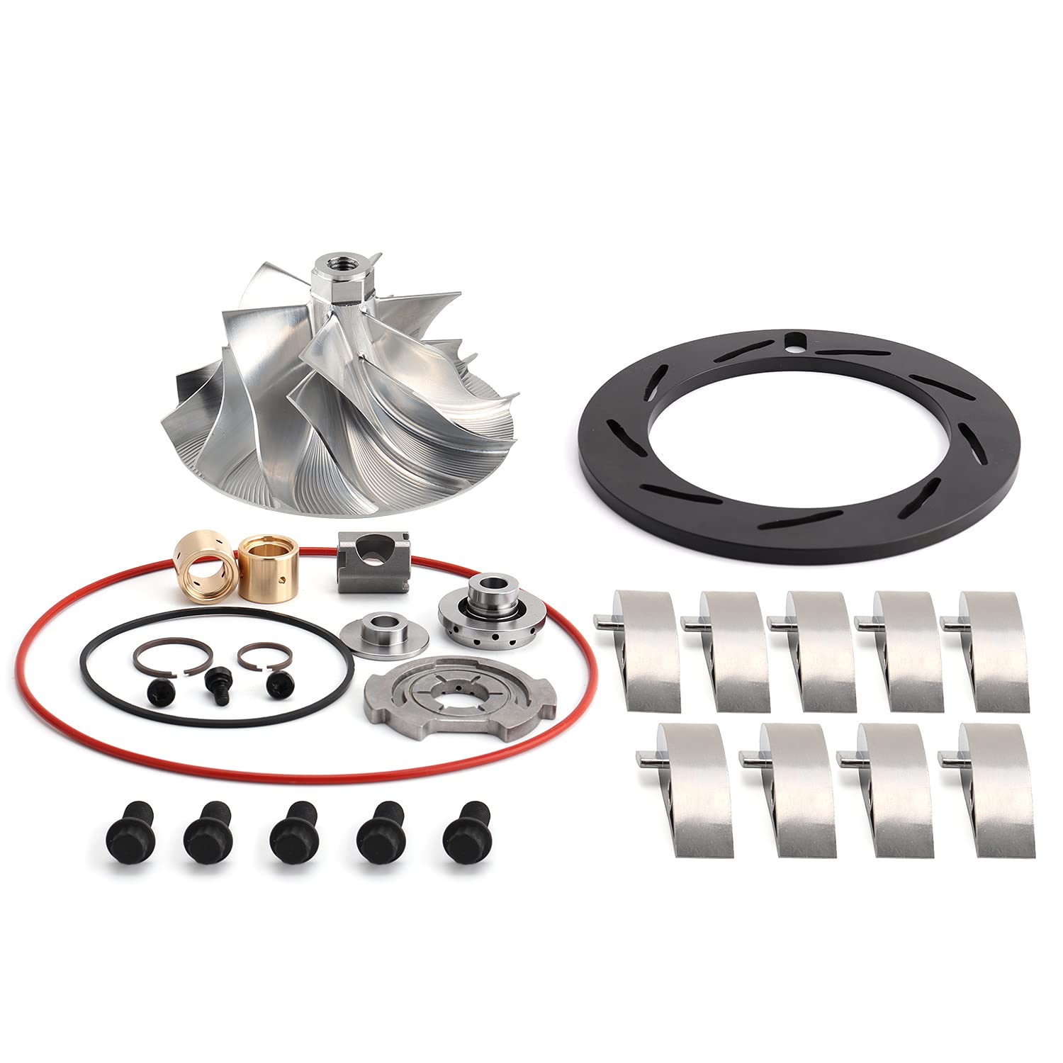 PSR 05-07 6.0 Billet Turbo Wheel Upgrade Kit with Unison Rebuild & Turbine Wheel - High Performance Diesel Engine Parts for Ford Powerstroke 6.0L (2005-2007) - Perfect for Turbocharger Repair & Performance Enhancement