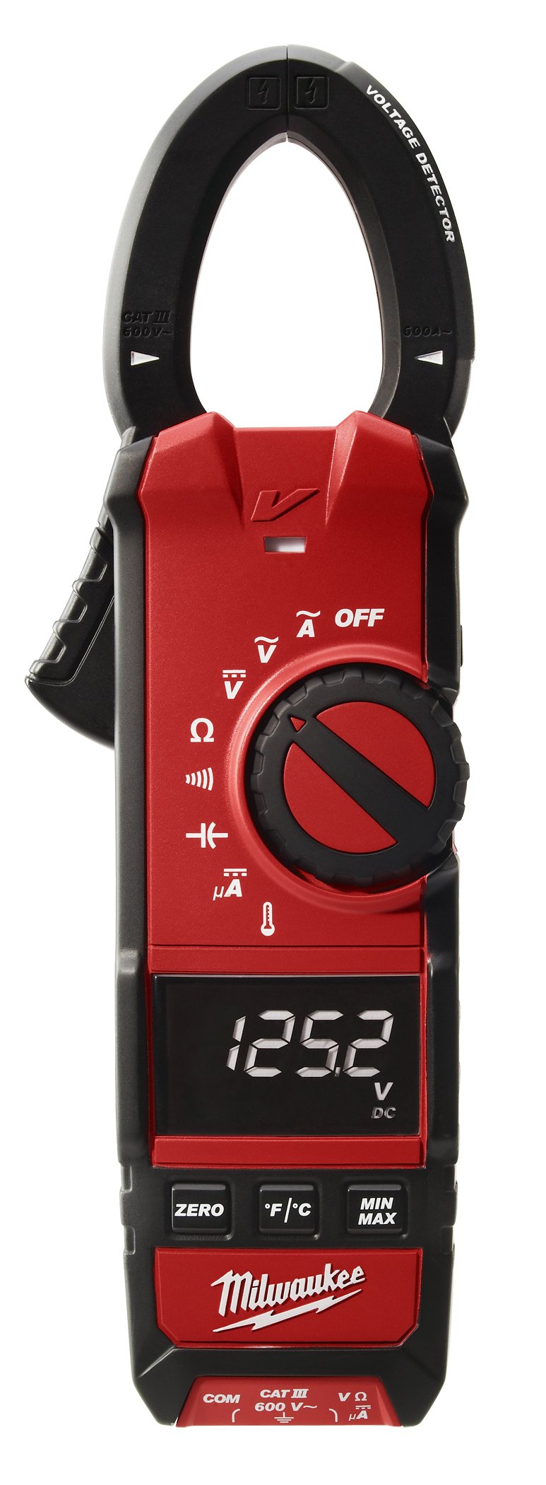 Milwaukee 2236-20 True-RMS AC/DC Clamp Meter - Professional HVAC/R Multimeter for Electricians, Technicians | Measure Voltage, Current, Resistance | Ideal for HVAC, Electrical & Industrial Maintenance