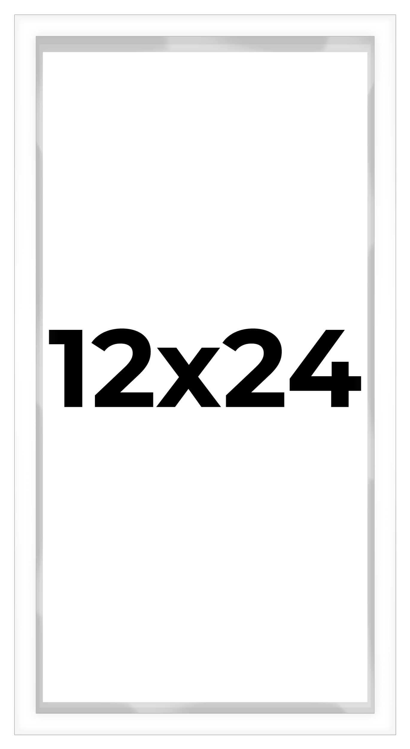 12x24 Shadow Box White Display Frame - 1 Inch Deep Interior with Shatter-Resistant Acrylic, White Foam Backing & Hanging Hardware | Perfect for Memorabilia, Artwork, and 3D Keepsakes Display